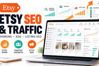 etsy rank etsy traffic etsy ads etsy seo listing promotion shop marketing sales