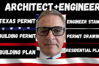 do city permit drawings as usa architect for texas residential building plan