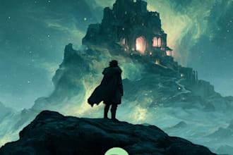 design magical fantasy spotify cover art