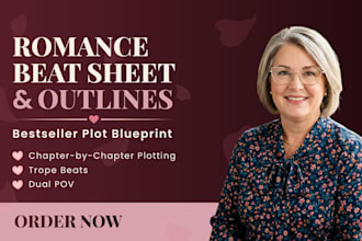 write a romance plot outline and beat sheet for your novel