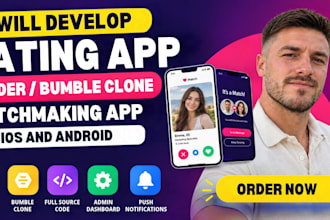 develop dating app tinder bumble clone matchmaking app for ios and android