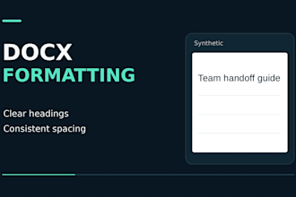 format your editable docx with clean headings and spacing