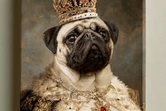 paint your royal renaissance pet portrait