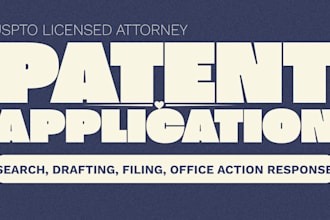 do US patent search and draft a professional uspto office action response