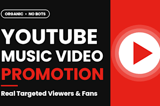do youtube music video promotion to real targeted viewers and fans