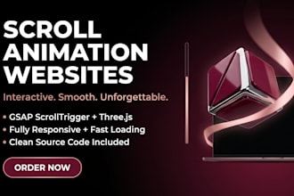 build a scroll animation website with gsap scrolltrigger and threejs