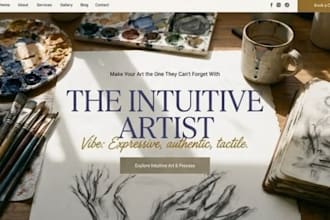 design squarespace artist illustrator website art gallery portfolio website
