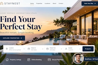 build real estate property listing and rental website in wordpress