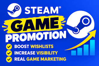 market and promote your indie game on steam game itch io and social media