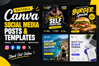 design social media templates, canva design and templates