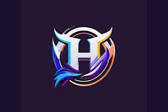 design 3d modern gaming mascot and esports logo