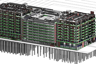 reverse engineering cad model from 3d point cloud, existing building, revit bim