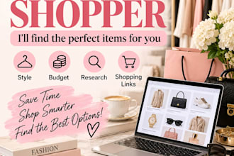 be your virtual personal shopper for clothing, shoes, bags and jewelry