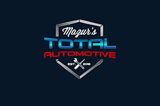 design a professional auto repair and automotive logo