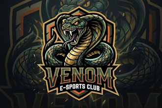 do aggressive snake mascot logo