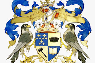 create unique church seal logo or family crest