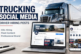 manage trucking social media and cdl driver hiring posts