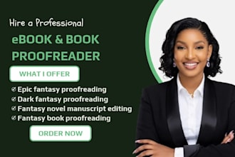 proofread epic fantasy, dark fantasy editor, fantasy novel manuscript editing