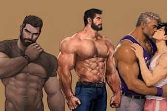 create nsfw gay bara muscle yaoi art fanart oc gay comics gay manga gay anime