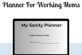 design a custom premium digital planner for your etsy shop