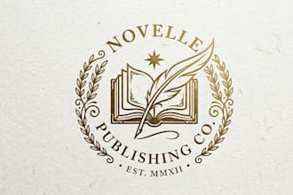 create elegant literary logo for publishing company