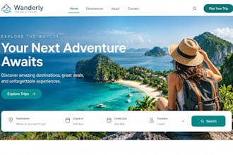 build travel agency website wix travel booking website tourism business website