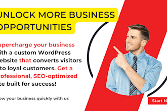build a custom wordpress website for your business with unlimited support