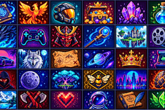 create pixel art game assets, sprites, icons, animation
