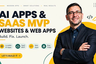build and fix lovable ai apps, saas mvp, websites and web apps