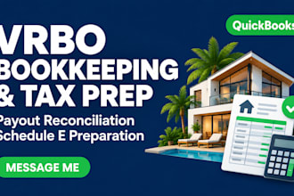 do vrbo bookkeeping, payout reconciliation and schedule e tax prep