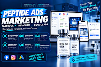 peptide marketing peptide ads facebook ads peptide google ads peptide meta ads