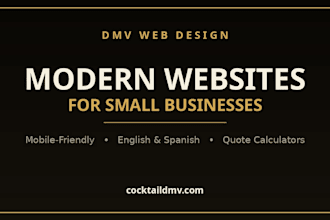 build a modern mobile friendly website for your small business