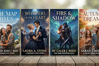 design erotica romance book cover or ebook cover