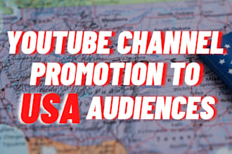 do organic USA youtube channel promotion for channel growth