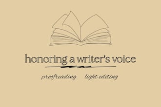 proofread and lightly edit your short story, honoring your voice