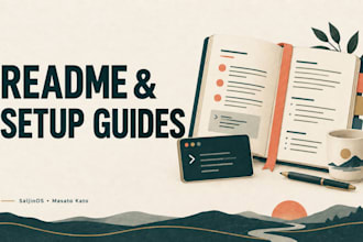 write a clear readme and setup guide for your project