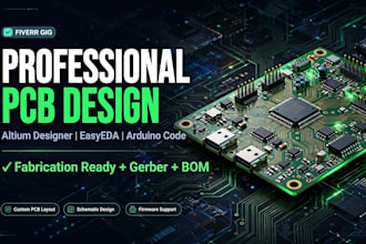 design custom pcb in altium, easyeda and  with arduino code