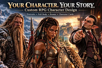 create custom rpg fantasy sci fi and urban fantasy characters