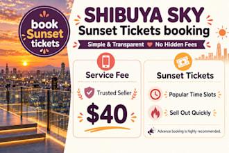 get your sunset tickets for shibuya sky