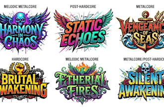do melodic post hardcore, metalcore and hardcore logo