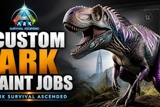 create custom paint jobs for ark survival ascended