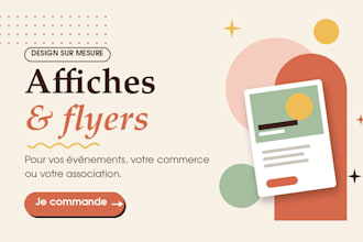 design a professional poster or flyer in french