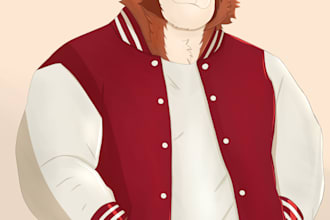 draw your furry character or fursona half body