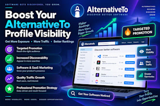 boost visibility of your alternativeto profile with targeted promotion