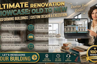 design house renovation and remodeling plans with existing and proposed layouts