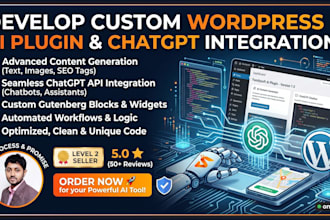develop custom wordpress ai plugin and chatgpt integration