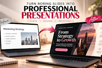 redesign your presentation into professional modern slides