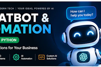 build an ai chatbot, llm, rag system, or ai automation
