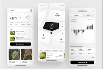 build agriculture app, smart farmer app, plant monitoring app, agric website