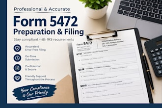 prepare form 5472 and pro forma 1120 for foreign owned US llc